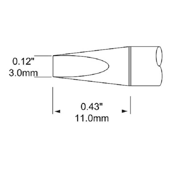 METCAL SFP-CH30 - PUNTA A SCALPELLO 3.0 MM