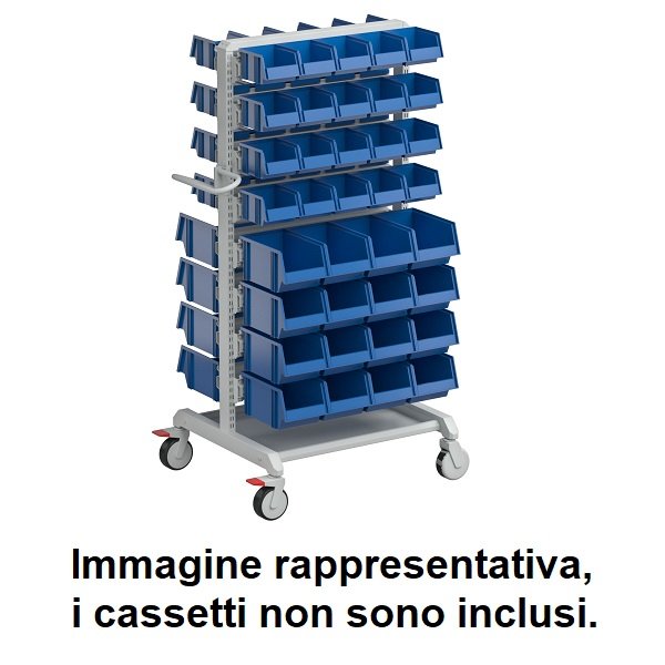 TRESTON - STACKING BIN TROLLEY 780MM X 715MM X