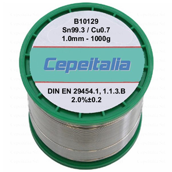 FILO LEAD FREE SN99.3/CU0.7 - 1.0MM - 1000G