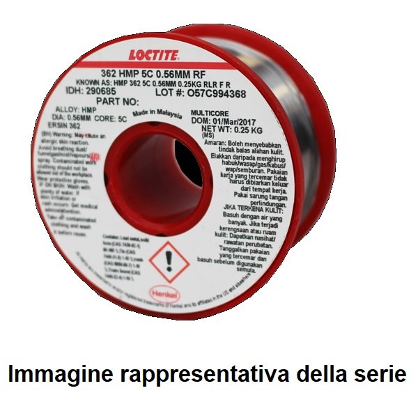 LEGA SALDANTE IN FILO LOCTITE 362, SN60/PB40,