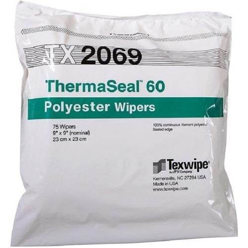 TEXWIPE TX2069 THERMASEAL60 9"X9" CLEANROOM 1500pz