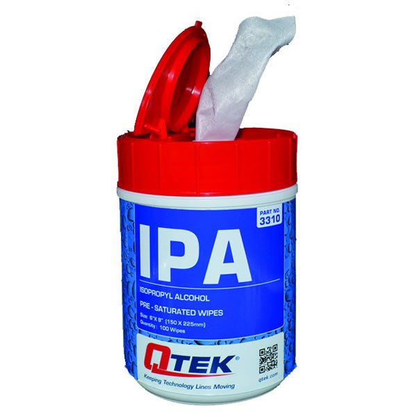 QTEK IPA 3310 isopropyl alcohol 100 wipes