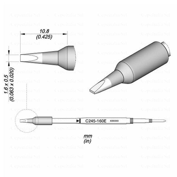 JBC PUNTA SALDANTE C245160E - CACCIAVITE 1.6X0.5