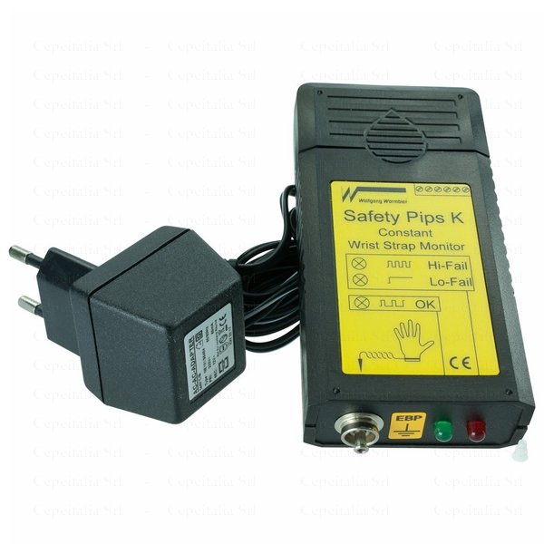 MONITOR IN CONTINUO PER UN BRACCIALE ESD CON