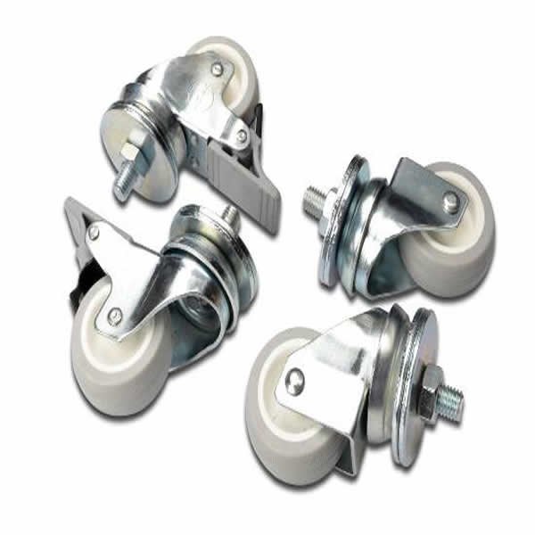 SET 4 RUOTE PER ARMADI RACK CARICO FINO A 250 KG