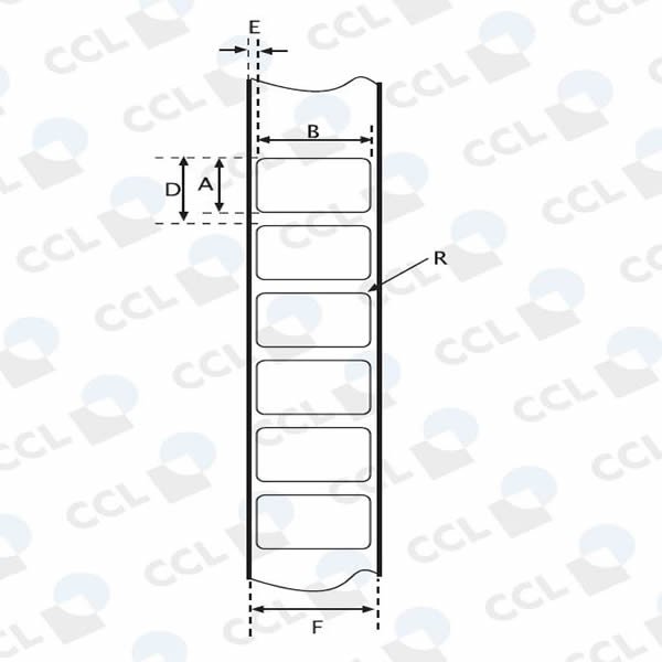 NORTEC ETICHETTE GLOSS WHITE POLYIMIDE