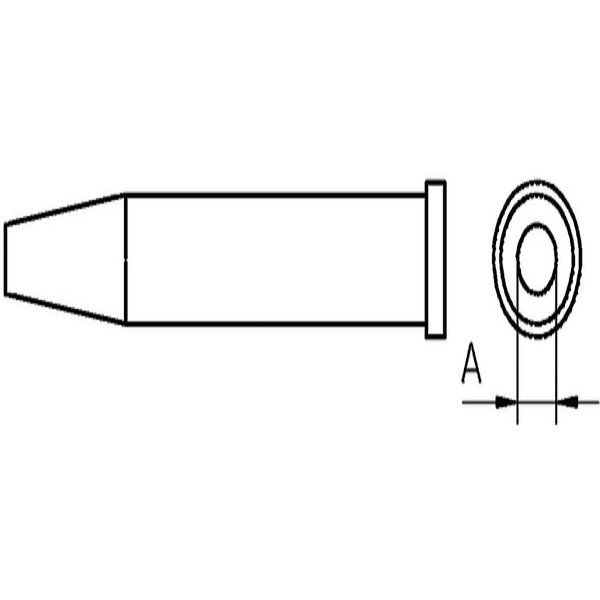 WELLER XT CS - PUNTA TONDA Ø 3,2 MM - L = 36,5 MM