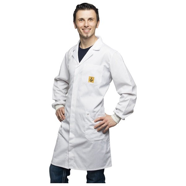 Camice AM-160 - ESD con polsini elasticizzati - M