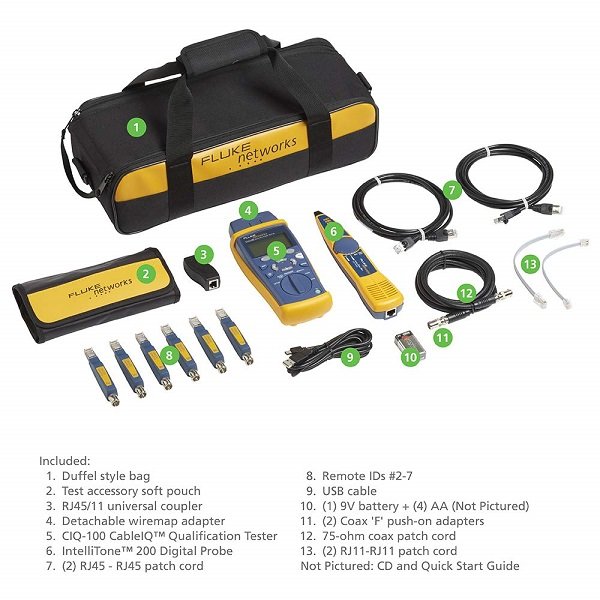 FLUKE NETWORKS CIQ-KIT TESTER DI QUALIFICA CABLEIQ