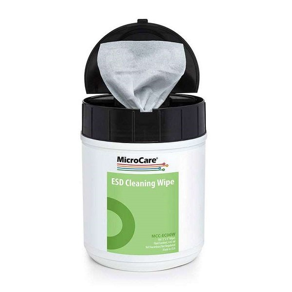 MCC-EC00W esd presaturated cleaning wipes 100pz