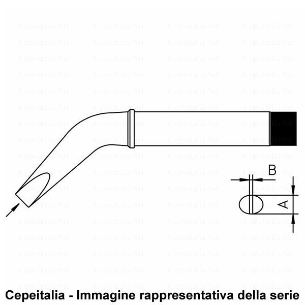 WELLER CT2EX9 - PUNTA CURVA - CACCIAVITE 7 MM