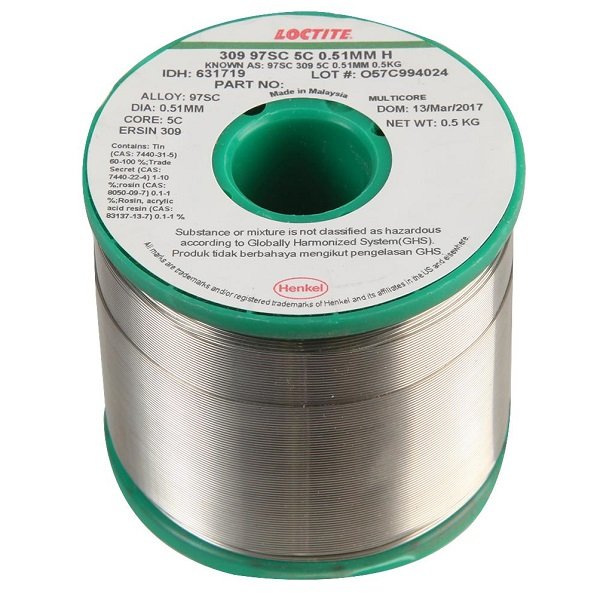 LEGA SALDANTE IN FILO LOCTITE 309, 97SC, 0.5MM,