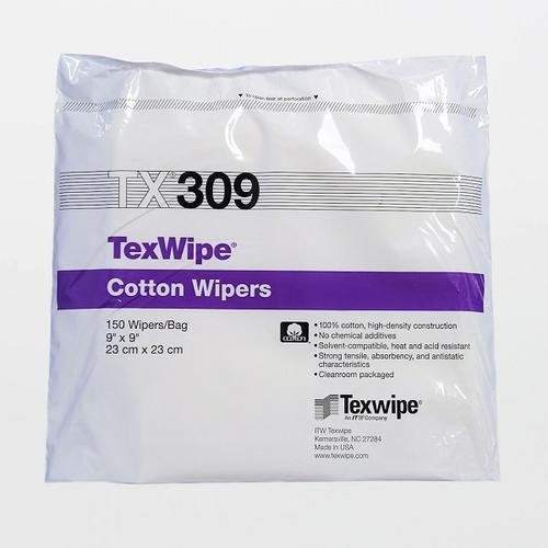 TEXWIPE TX309 - 9"X9" - 300 COTTON CLEANROOM
