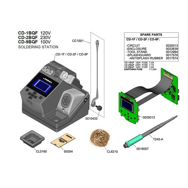 JBC CD-2BQF STAZIONE SALDANTE CON SALDATORE T245
