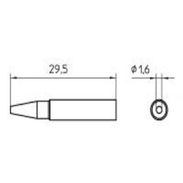 WELLER XNT AS SOLDERING TIP 1.6MM