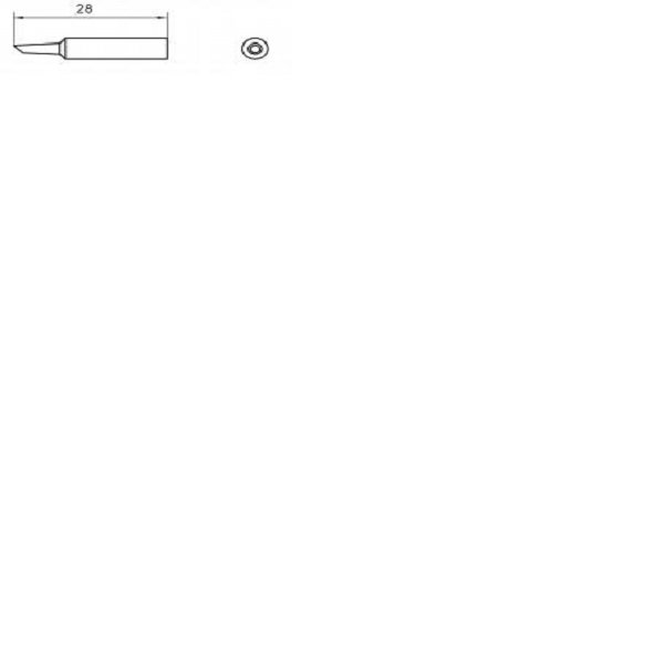 WELLER XNT AA  45° SOLDERING TIP 1.6MM