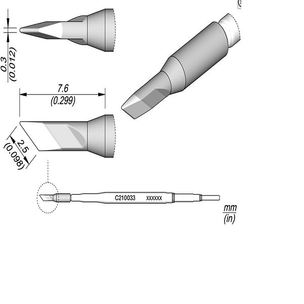 JBC PUNTA SALDANTE C210033 - COLTELLO 2,5 X 0,3