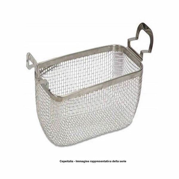SYNTECH - CESTELLO INOX IN RETE QUADRATA