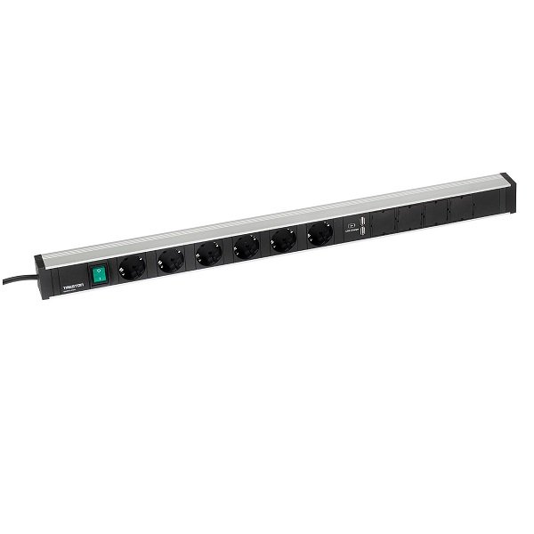 TRESTON TPR9-001 POWER RAIL 836MM 6 SOCKETS+SWITCH