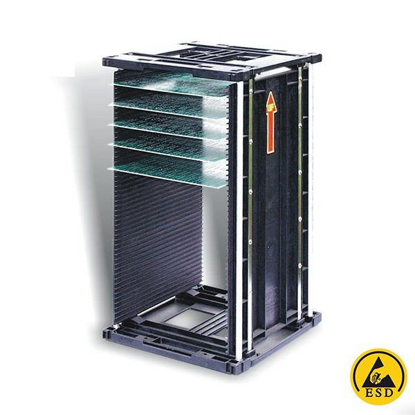 LABESERT10-2 Rack in plastica conduttiva-p.10mm