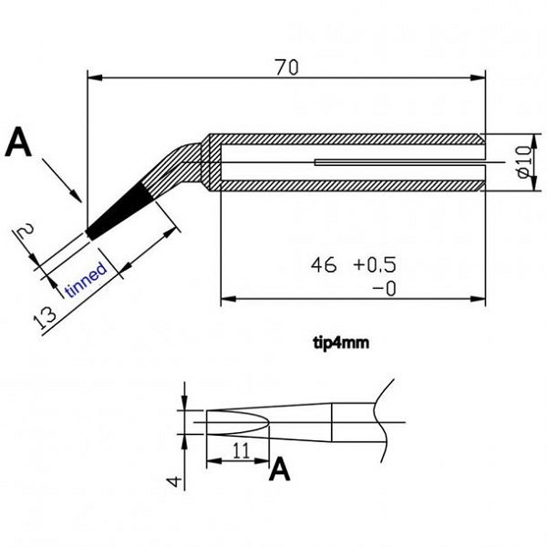 EWIG MR40 PUNTA A CACCIAVITE 4,0 MM PER SALDATORE