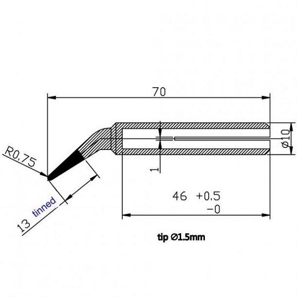 EWIG MR15 PUNTA CONICA 1,5 MM PER SALDATORE TRM80