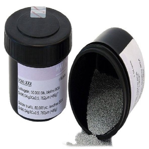 SOLDER BALLS VD90.5001 FOR CSP SN63PB37 Ø 0.762mm
