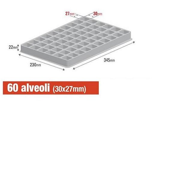 VASSOIO PS CONDUTTIVO 1MM - 230MMX345MM H22MM