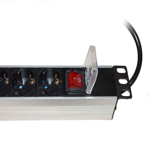MULTIPRESA DA RACK 19 - 8 PRESE SCHUKO CON