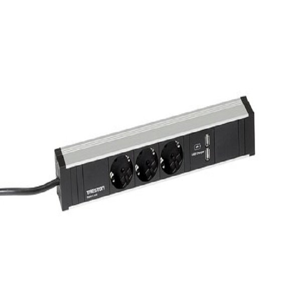 TRESTON BARRA DI ALIMENTAZIONE 3PRESE + 2XUSB