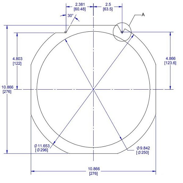 TOPLINE FF108  8"  FRAME