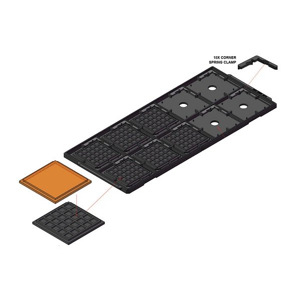 TOPLINE WP2-JIGTRAY-E JEDEC OUTLINE