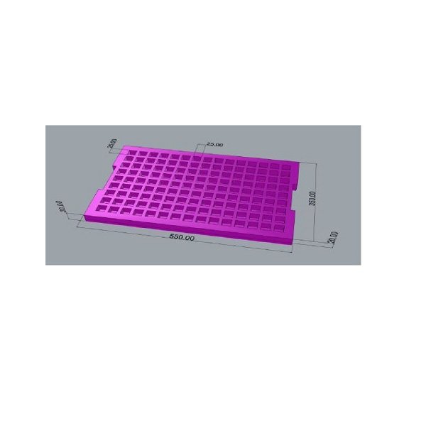 VASSOIO IN FOAM ESD ROSA 549X351X10+20MM 135