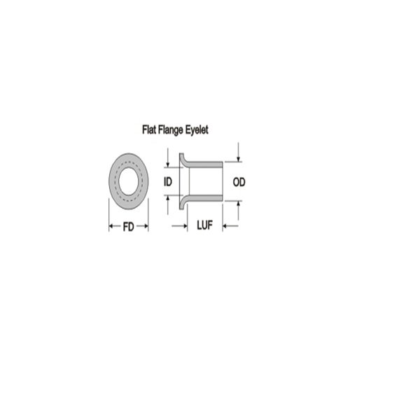 115-7366-25 EYELET, FLAT FLANGE 25PZ