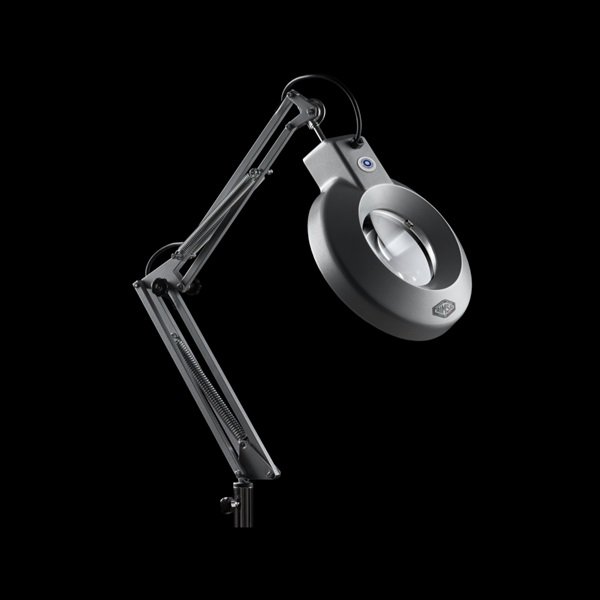 LAMPADA GRIGIA DA BANCO 198-LEDCON MORSETTO S11