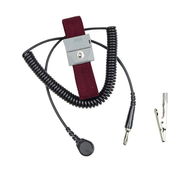 CINTURINO BRACCIALE ESD REGOLABILE CON BOTTONE