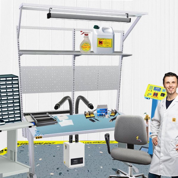 POSTAZIONE COMPLETA ESD PER LABORATORI DI