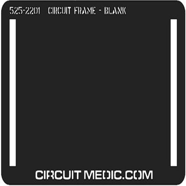 CIRCUIT FRAME BLANK BRIGHT TIN PLATED 525-2201-1