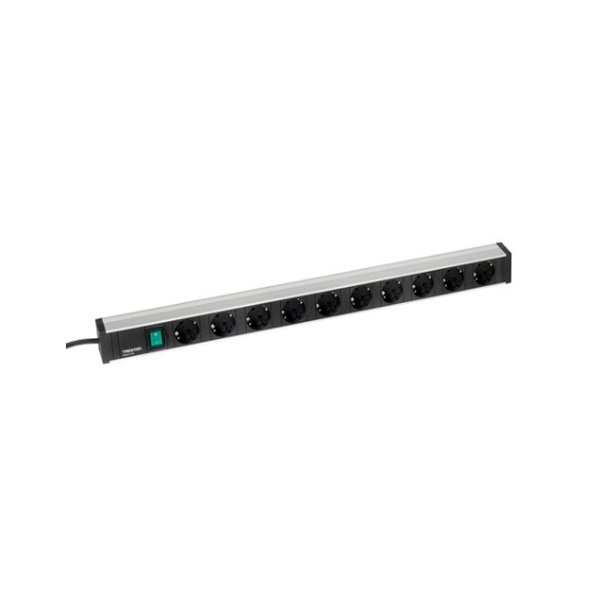 TPR7-038 POWER RAIL 683MM 10 SOCKETS + SWITCH