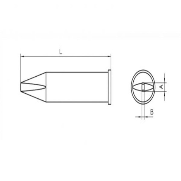 WELLER XHT C PUNTA A CACCIAVITE PER STILO WP200/WX