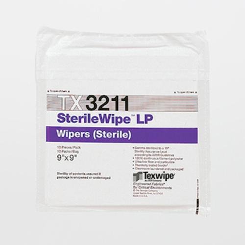 TEXWIPE TX3211 STERILEWIPE LP 9" X 9" - 500 WIPERS