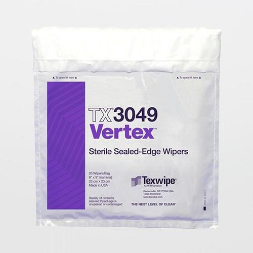 TEXWIPE TX3049 STERILE VERTEX 9"X9" 5 BAGS OF 100