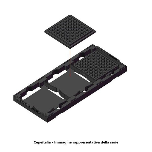 TOLPINE WP4-39x39x2.8B WAFFLE PACK 4"